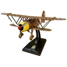 11cm Long Diecast Alloy 1/72 Scale WWII Italian FIAT CR.42 Falco Model Plane