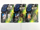 Star Wars Power of the Force Figure LOT of 3 - Luke Hammerhead Tusken Raider NIP