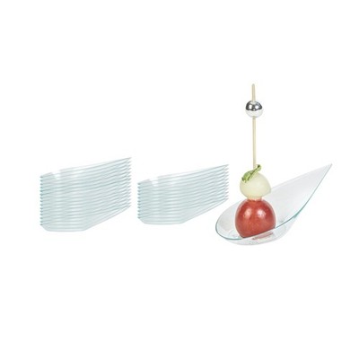 Restaurantware 4 X 2 Inch Teardrop Spoons 100 Appetizer Spoons - Disposable