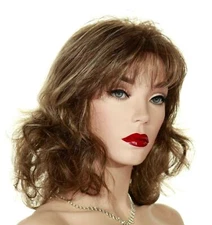JESSICA CLASSIC CAP WIG JON RENAU COLOR FS10/16 HIGHLIGHTED BROWN