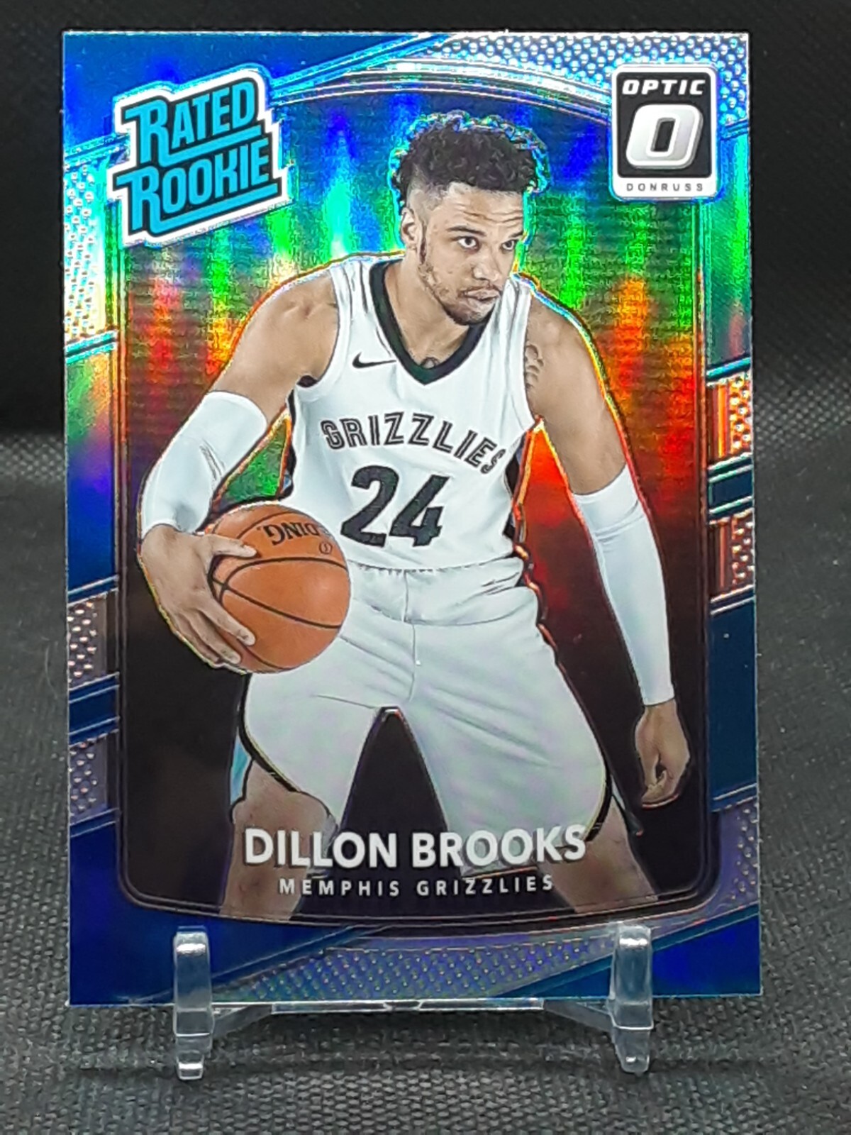 DILLON BROOKS 2017-18 DONRUSS OPTIC SILVER PRIZM ROOKIE ROCKETS