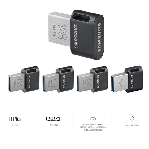 Samsung USB 3.1 Memory Stick FIT Plus 64GB 128GB 256GB Flash Drive 300MB/s lot - 第 13/29 張圖片