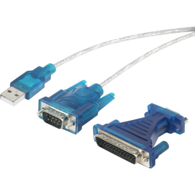 Renkforce USB 1.1 Adapter [1x D-SUB-Stecker 9pol., D-SUB-Stecker 25pol. - 1x ...