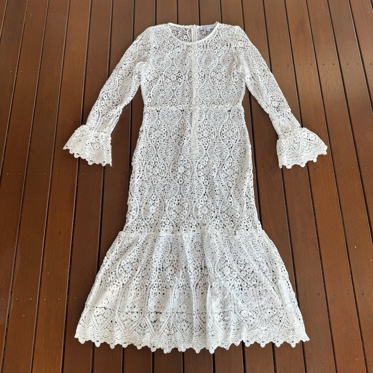 White lace dress store size 16