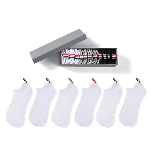 Thom Browne Women's Short Socks Made of Pure Cotton and Short Tube Socks - Picture 17 of 20