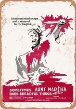 METAL SIGN - Sometimes Martha Does Dreadful Things (1971) - Vintage Look