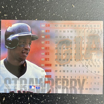 Darryl Strawberry #589 San Francisco Giants 1994 Fleer￼ | eBay