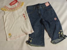 Gymboree Sunflower Fields Size 4 Adjustable Waist Capri 4T Shirt Outfit NWT