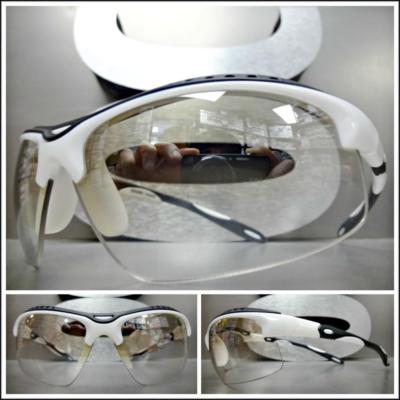 wrap around clear glasses