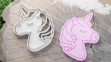 Unicorn Head Cookie Cutter / Fondant / Icing