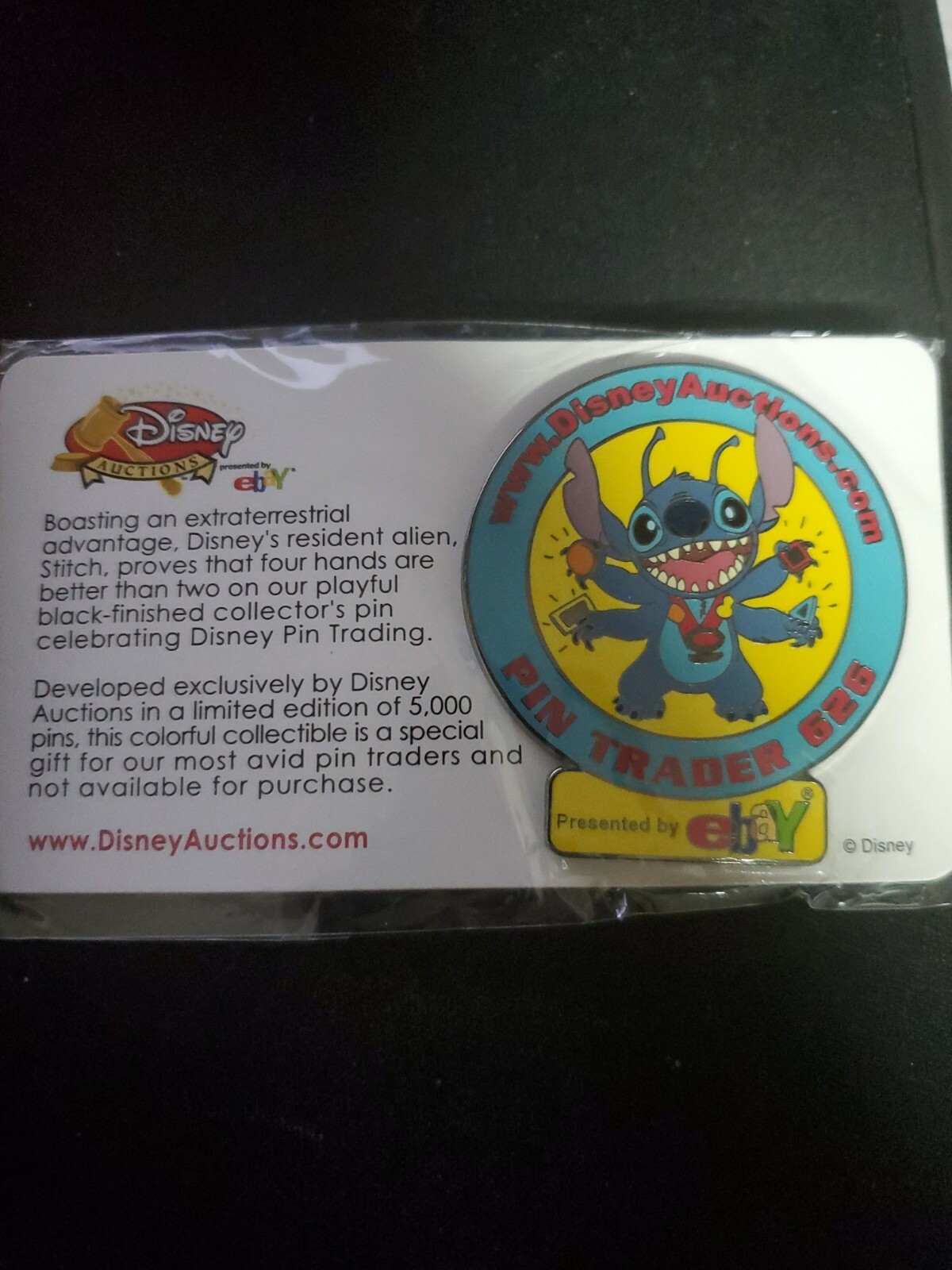 Disney Pin Disney Auctions - Stitch Pin Trader 626 Pin RARE