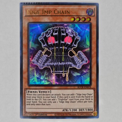 MISPRINT CRIMPED EDGE IMP CHAIN BLCR-EN078 ULTRA LP YUGIOH | eBay