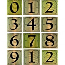 Gold Numbers Easy Peel & Stick to UPVC - Wood etc Waterproof Long lasting