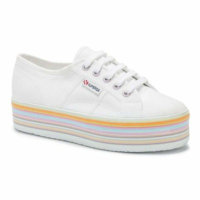 superga rainbow platform