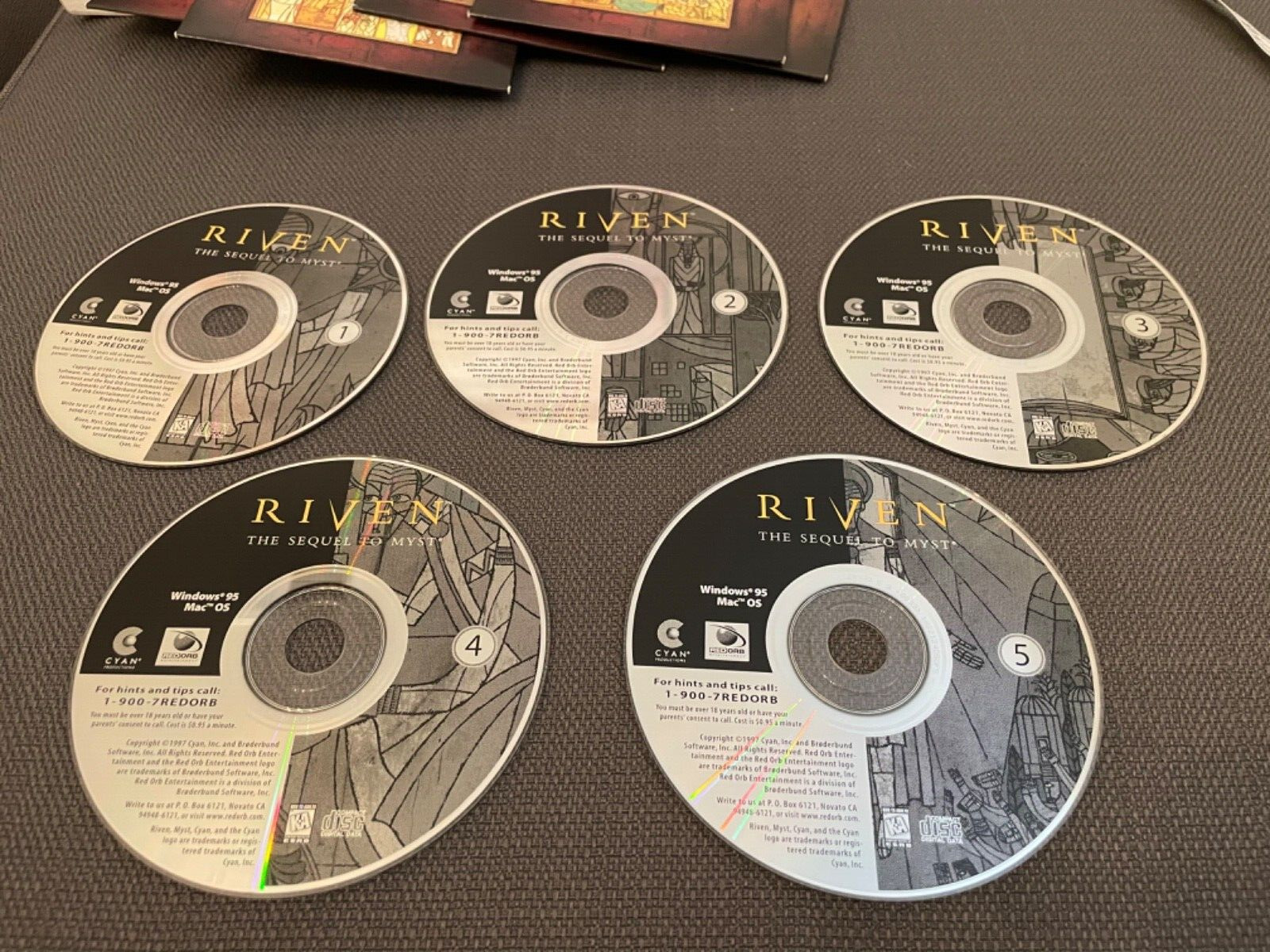 Riven Sequel To Myst Big Box PC Game 1997 (Windows 95/Mac OS) & Strategy Guide