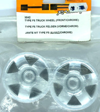 HPI Rush, Losi and Team Associated Chrome Front Wheels set Type F5 P/N 3042