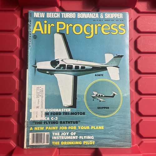 Air Progress Magazine Beech Turbo Bonanza Skipper Vintage August 1979 - Foto 1 di 2