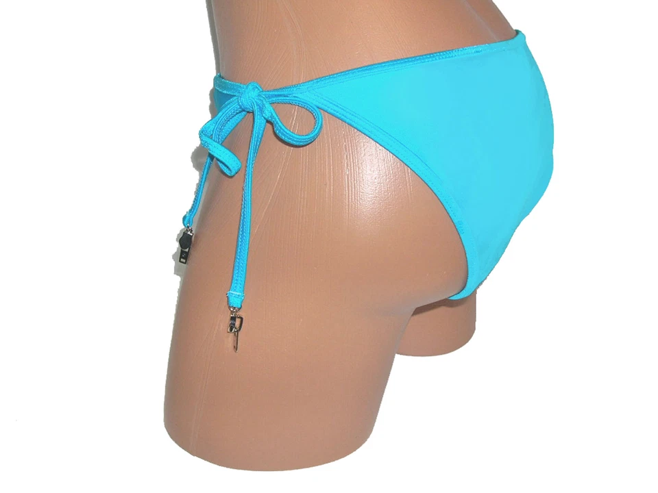Split NUEVO Azul Mujer Junior Talla L Grande 10 12 Traje de Baño Bikini Parte Inferior $46 B9-L Foto 3 de 4