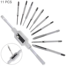 11pcs Micro Taps Bits Mini Machine Screw Drill Tap Set Metric Thread Screws Tap