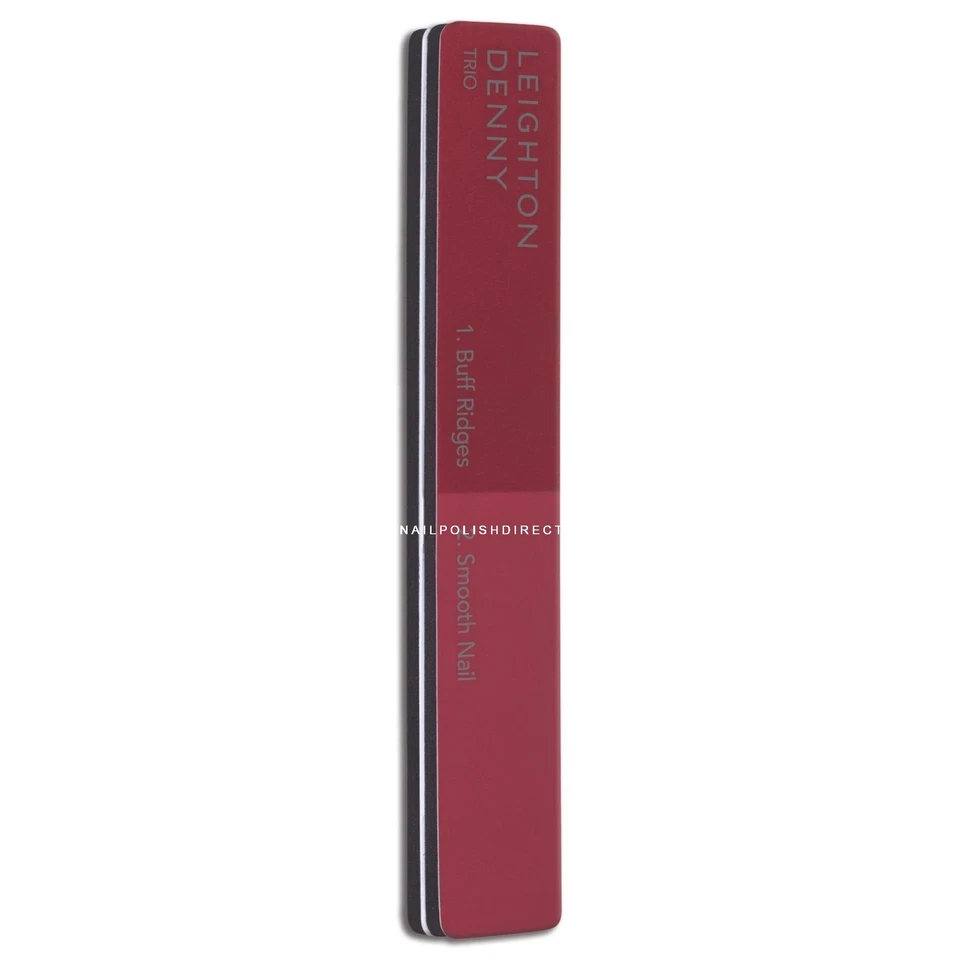 Leighton Denny Nail File Treatment - Trio 3-in-1 Buffer Red