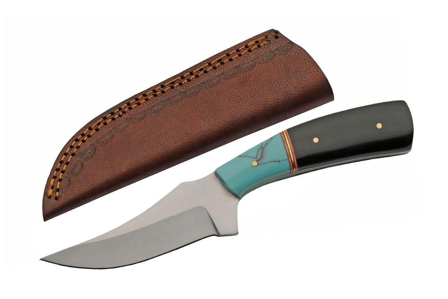 New Pakistan Trailing Point Skinner Fixed Blade Knife 203488