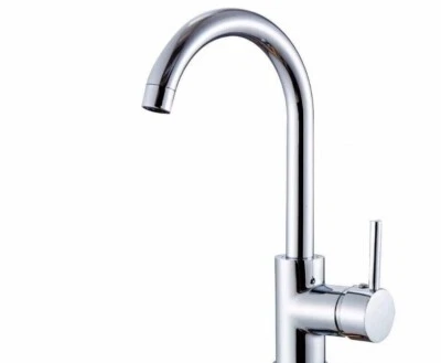 MISCELATORE RUBINETTO MONOCOMANDO LAVELLO CUCINA CANNA ALTA CROMATO NEW MODEL DS