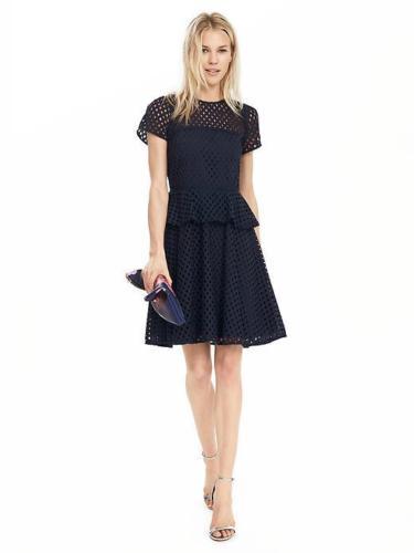 banana republic geo lace peplum dress Banana Republic Dresses | Banana Republic Lavender Eyelet Peplum Dress | Color: Purple | Size: 14