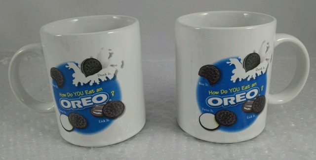 Oreo Cookie Original Nabisco Brand Milk Coffee Cups Mugs EBay