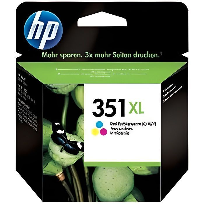 Cartouche HP 351XL cyan jaune magenta aux pigments premium pour des photos eclatantes