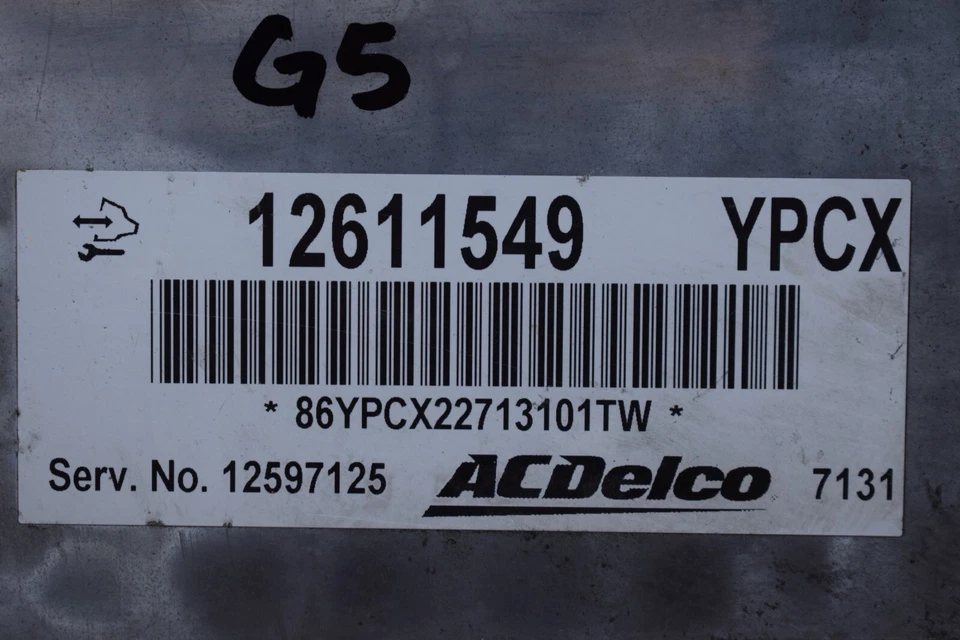 Computadora Pontiac G5 2007-2010 motor ecu ecm 12597125 12611549 ypcx oem Foto 2 de 4