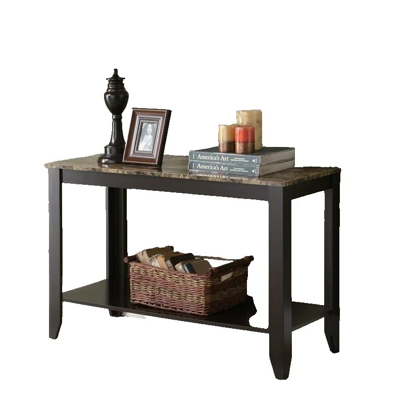 Mesas de mesa consola de mármol Monarch Specialties