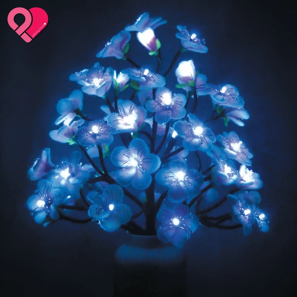Lámpara de fieltro de lana Sakura flor de ciruelo flor cerezo plumeria ramas LED kit hágalo usted mismo Foto 2 de 4