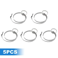 10 Pcs Universal Adjustable Axle CV Joint Boot Crimp Clamps Large&Small Kits