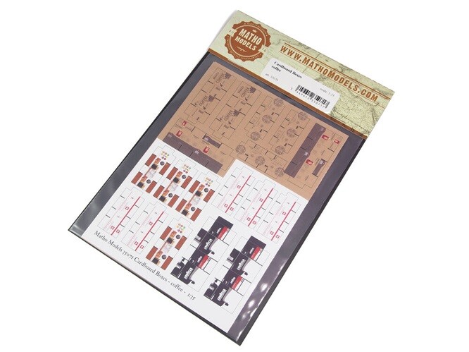 Matho Models 35071 - 1:35 Cardboard Boxes - Coffee - New