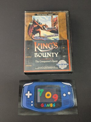 King's Bounty: The Conqueror's Quest (Sega Genesis, 1991) CIB COMPLETE
