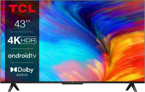 TCL 43P639K 43-inch 4K Smart TV, HDR, Ultra HD, TV Powered by 43