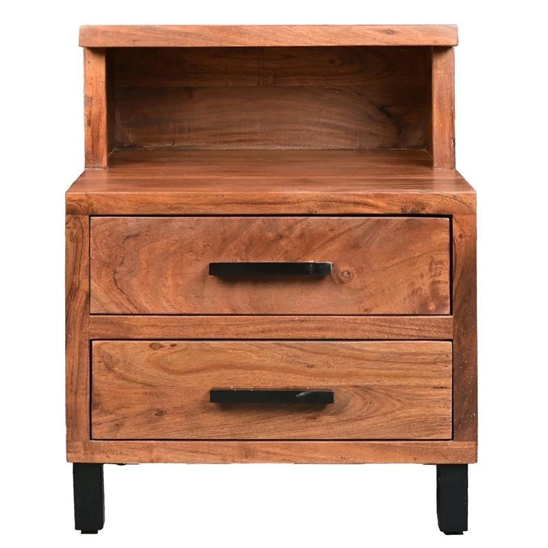 Acacia sale wood nightstand
