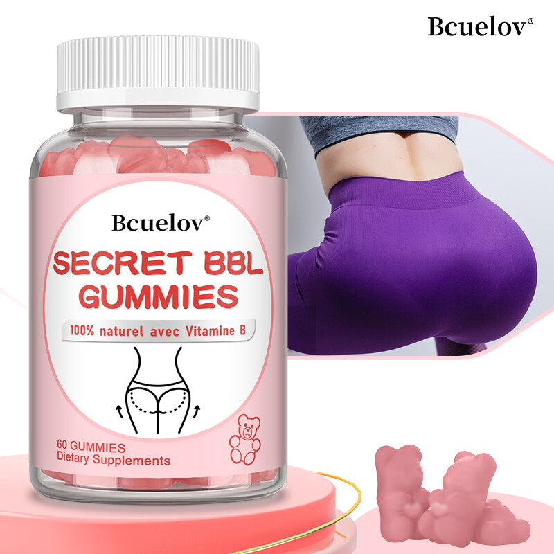Gummies Secret BBL Proud Curves - Complément Pour Fesses Pulpeuses, Naturel