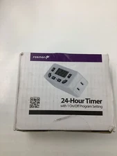 (Box of 2) Fosmon Genuine C-10749US 24 Hour Programmable Timer 125VAC 60Hz LCD