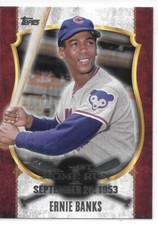 2015 Topps Update Baseball First Home Run White Ernie Banks Cubs