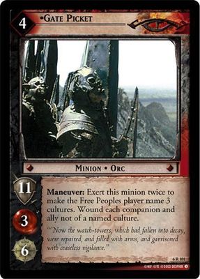 LOTR TCG Ents of Fangorn EoF Gate Picket 6R101