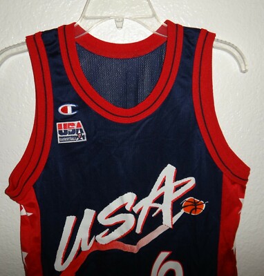 EUC MENS 36 S VINTAGE CHAMPION TEAM USA DREAM TEAM 2 HARDAWAY