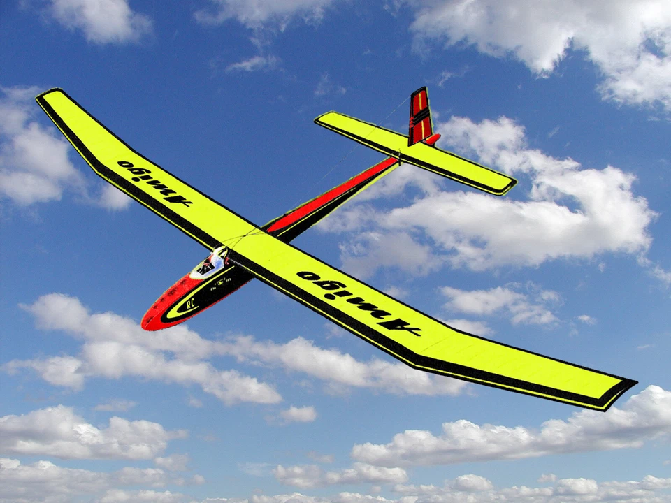 Retrobaukasten Segler Amigo Spannweite 1770mm + Druckmotorbausatz (Holzteile)