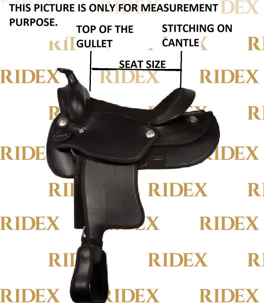 Sazaar Tack Selle de randonnée Western hybride confortable en cuir synthétique 30,5 cm à 45,7 cm Marron ST-0047 (siège de 30,5 cm