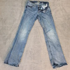 Reclaim Women's Jeans Regular Bootcut Fit Size 28R Light Blue Denim