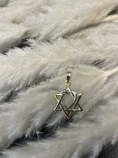 585 Gold Anhänger Davidstern.Bicolour.neuer Anhänger+Etikett.David Stern.14KT