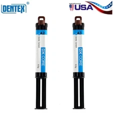 Dental Dual Cure Flowable Composite Resin Refill Core Build Up 8g Syringe A2 A3