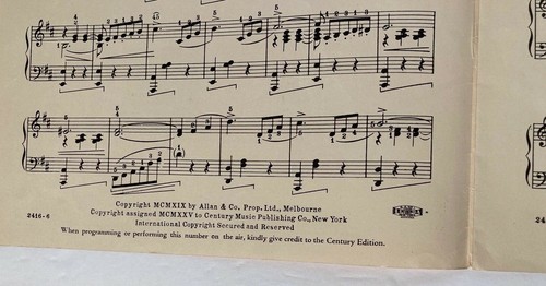 Vals Caprice Blue Mariposas de Dore No 2416 por Century Música Vintage - Imagen 4 de 8
