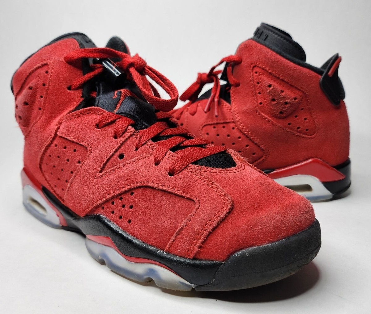 Air Jordan 6 'Toro Bravo' Red Sneakers, Size 4.5Y 384665-600 | eBay