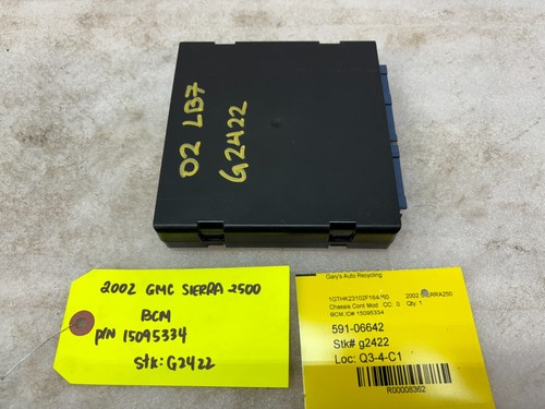 01 02 Chevrolet GMC DURAMAX LB7 6.6 BODY CONTROL MODULE BCM 15095334 - Picture 7 of 11